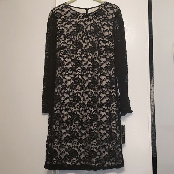 Maia black lace bodycon dress 10 NWT - Picture 1 of 3